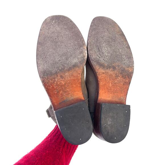 La Botte Gardiane Lisa Suede Western Ankle Short Boots Gray Grey Leather 9 - Picture 3 of 11